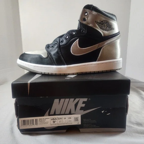 Nike Air Jordan 1 Retro High OG "Satin Shadow" Women's 9.5 Men's 8 FD4810-010 - Picture 1 of 9